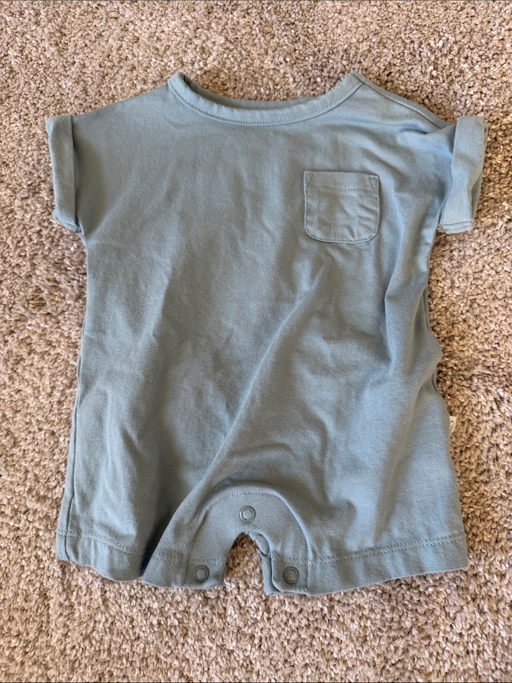 NWOT Little Planet Baby Short-Sleeve Romper in Light Blue